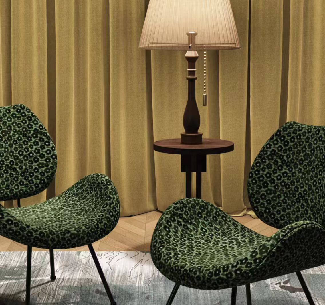 ผ้าโซฟาลายดอกพลัมกำมะหยี่ Jacquard กำมะหยี่คุณภาพสูง